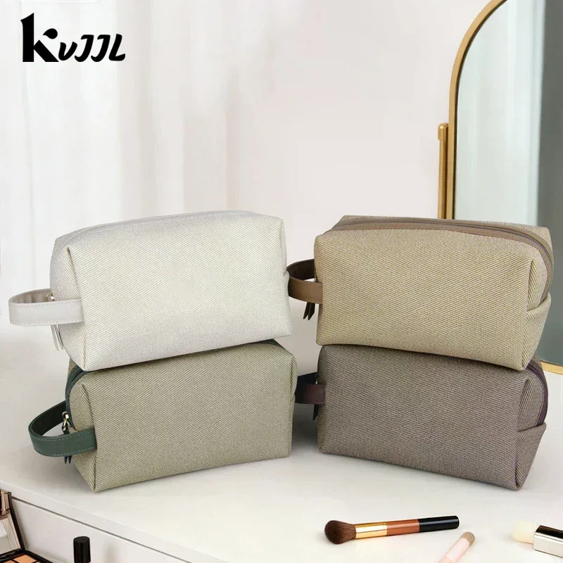 sac à main simple et tendance de grande capacité, trousse de maquillage portable, sac de rangement pour articles de toilette de voyage, sacs cosmétiques imperméables, organisateur