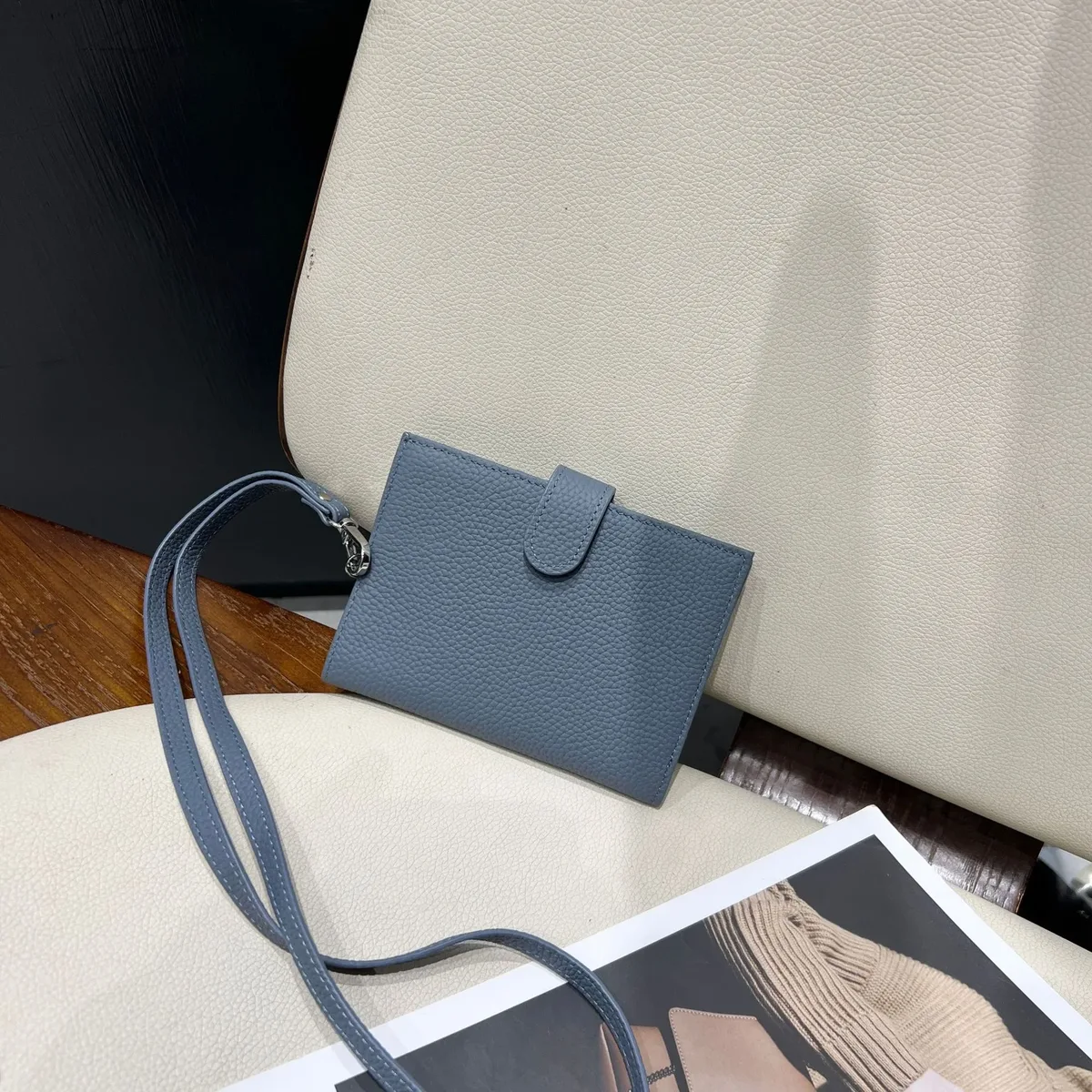 porte-passeport ultra-fin en cuir véritable avec nom personnalisé, nouveau porte-carte multifonctionnel, porte-billets, sac de rangement