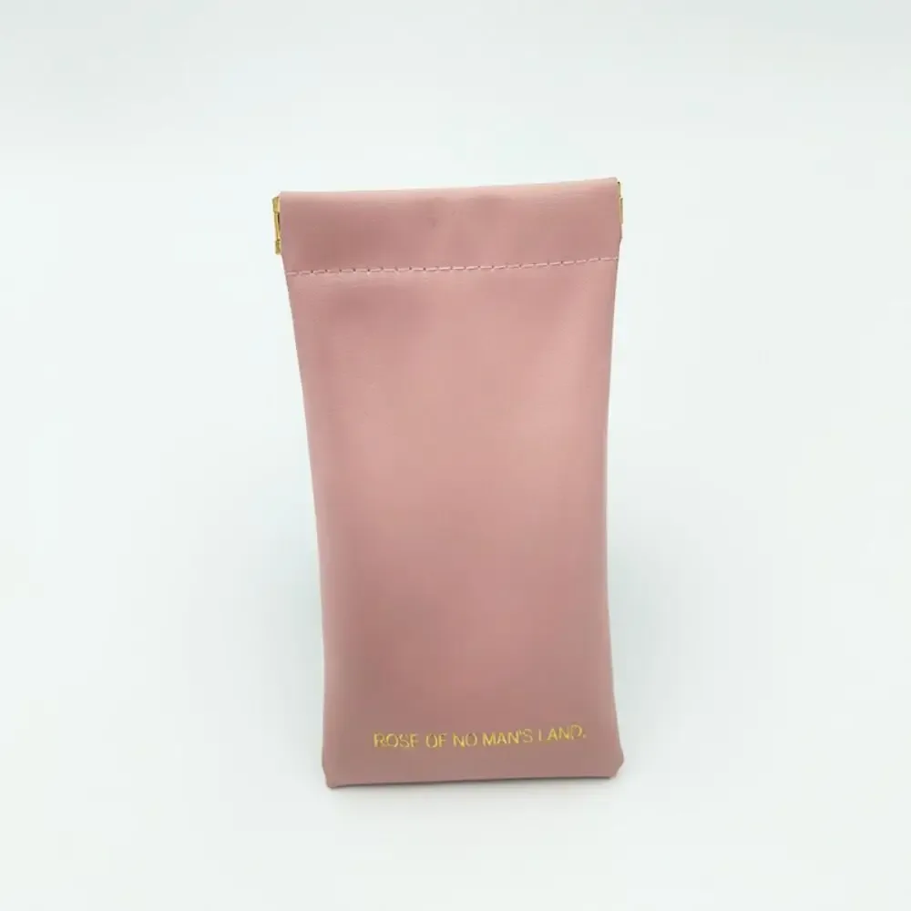 sac de maquillage simple pour rouge à lèvres, mini sac à main portable pour bijoux, sac de rangement de voyage en pu pour femmes et filles