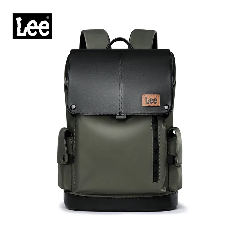 lee nouveau style coréen sac à dos en cuir à rabat femmes hommes grande capacité affaires banlieue voyage sac à dos acheter ordinateur portable école livre sac