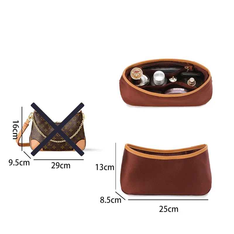 insert organisateur de sac pour boulogn, support de sac étanche, insertion de sac à main, doublure de sac, accessoires