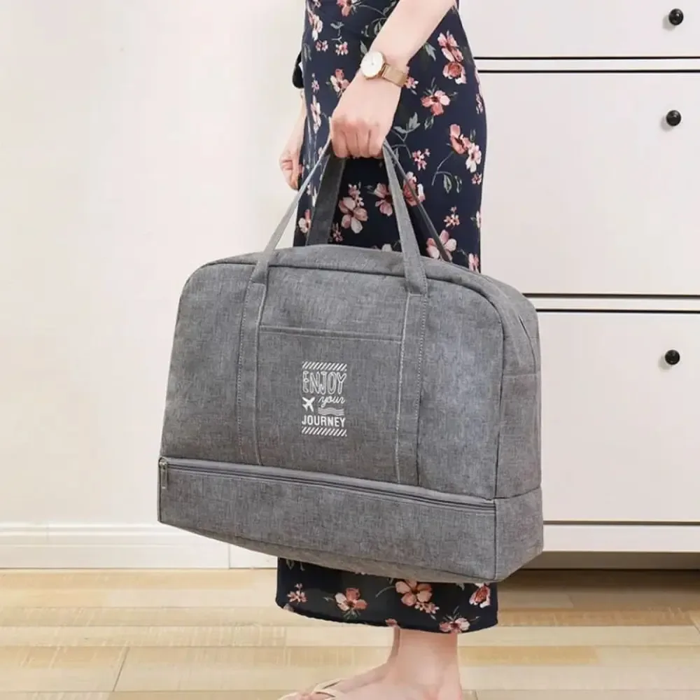 sac de voyage pour femmes de grande capacité, léger, sac de natation, sac de sport et de yoga, sac à main avec large bandoulière, sac de transport extérieur pour articles secs et humides.