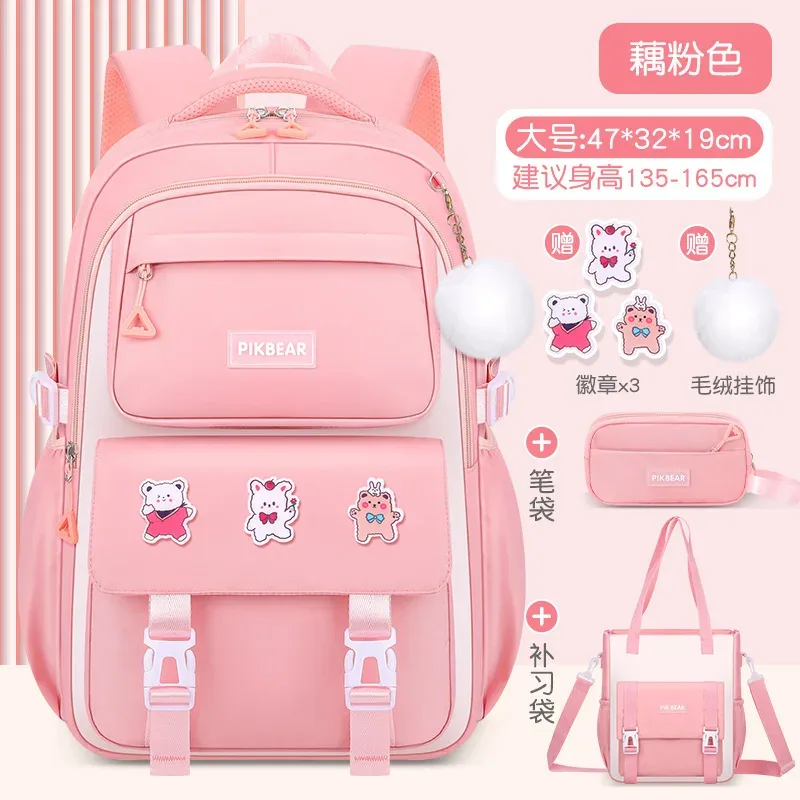 sacs d'école pour enfants pour filles grand cartable kawaii école primaire sac à dos enfants livre sac étanche ordinateur portable voyage sac à dos