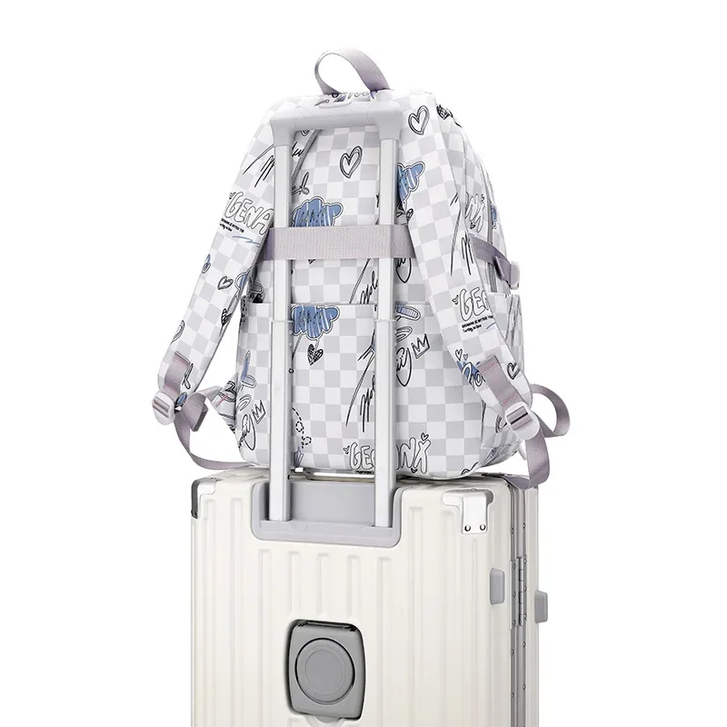 sacs à dos pour filles impression nylon sacs d'école primaire imperméables grade 1-6 grande capacité sac à bandoulière pour enfants mochila escolar