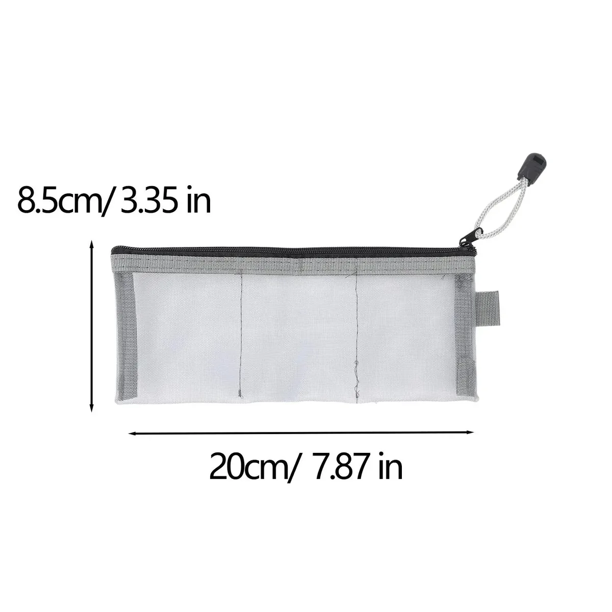 sac de rangement portable en maille pour voyage, pochette de transport pour câbles de données, sac multifonctionnel à trois compartiments pour bijoux, accessoires, cosmétiques et cartes