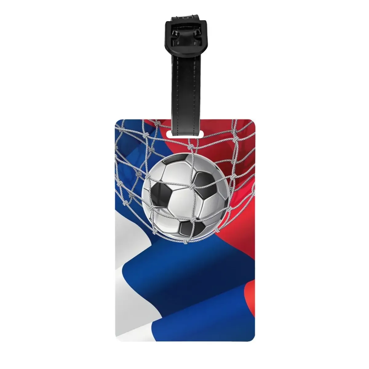 étiquette de bagage à impression soccerly personnalisée avec carte de visite, couverture de confidentialité, étiquette d'identification cool pour sac de voyage et valise