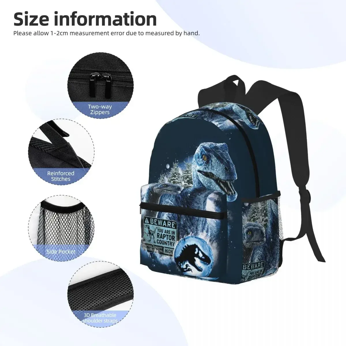 sac à dos d'étudiant drôle en forme de dinosaure dragon, sac d'école, sac à dos de randonnée, sac de voyage pour hommes et femmes, sac à dos à la mode, sacs à bandoulière