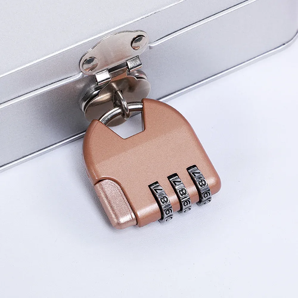 cadenas metallique verrouiller hautequalite poigneecrochet antidrapant guardthieft noire argentée voyage usage sac dos valise tiroir armoire