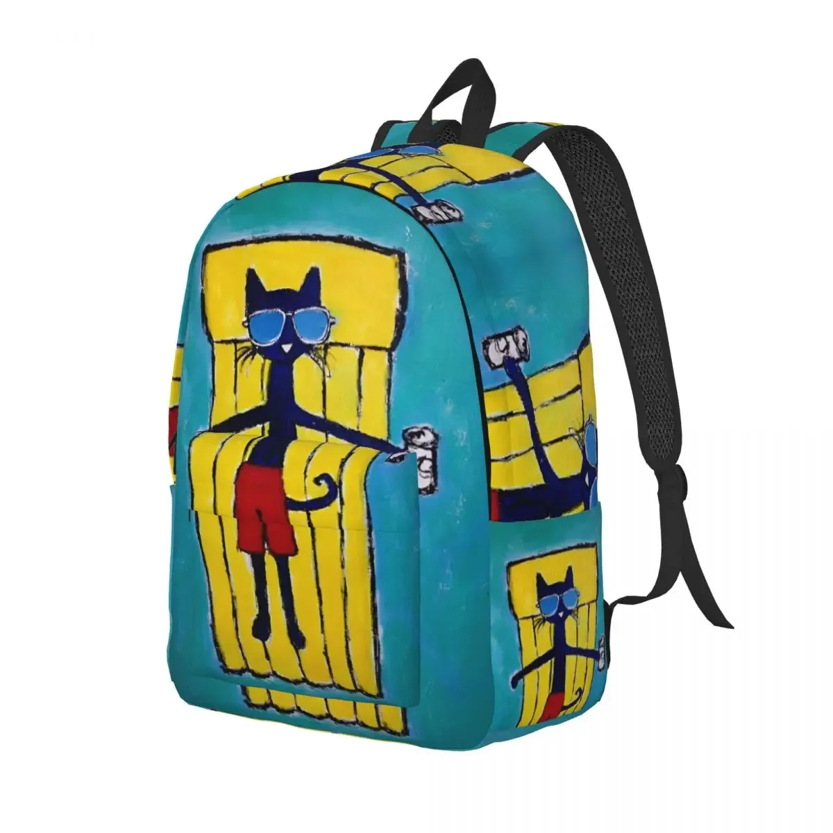 pete le chat j'aime mes chaussures sac à dos classique cadeau lycée randonnée voyage sac à dos pour hommes femmes ordinateur portable sacs en toile