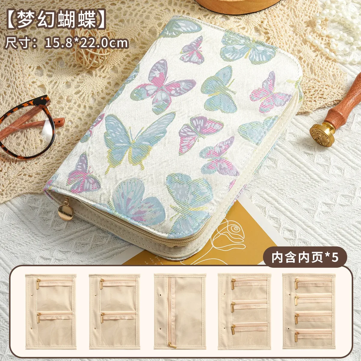 coffret de rangement à bijoux en velours haut de gamme avec fermeture éclair, sac de rangement portable anti-oxydation pour bijoux en or et argent, style cuir de luxe