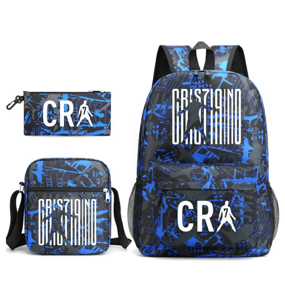 sac à dos imprimé cr7, sac à dos de sport, de football, décontracté, pour femmes et hommes, sacs d'école pour ordinateur portable, sacs d'école harajuku, sacs de voyage pour femmes et hommes