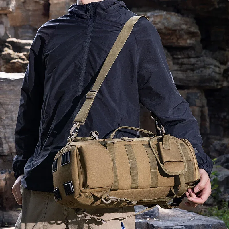 sac à dos tactique grande capacité imperméable pour randonnée, camping, alpinisme, pêche et pêche à la ligne, multifonctionnel, pour activités de plein air