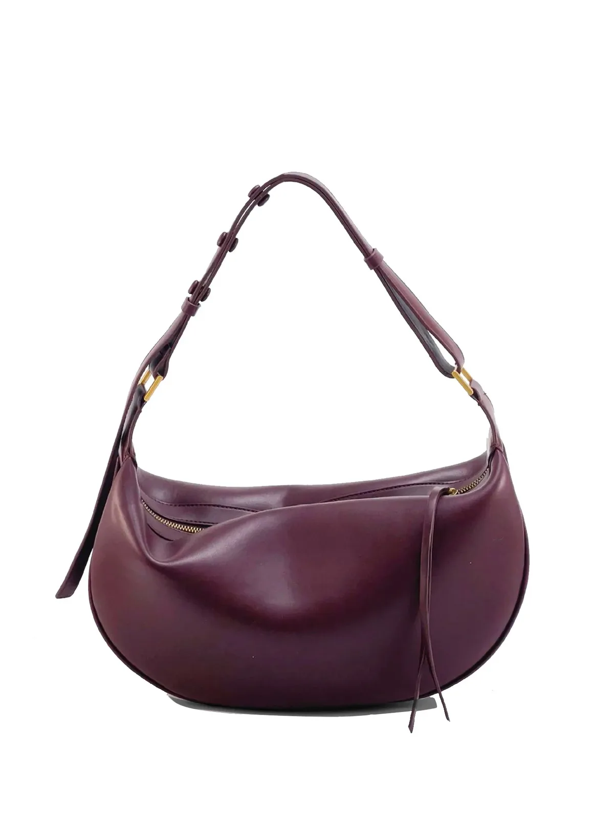 sac à bandoulière en forme de croissant pour femme, grande capacité, sacs à bandoulière en cuir pu tendance, sac à main à la mode