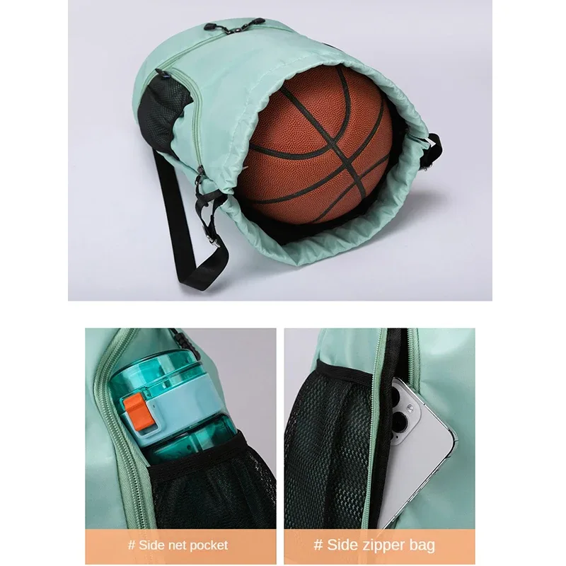 sac à dos de basket-ball personnalisé, logo étanche, natation, yoga, fitness, voyage, sport, sac de basket-ball, nom de photo imprimé