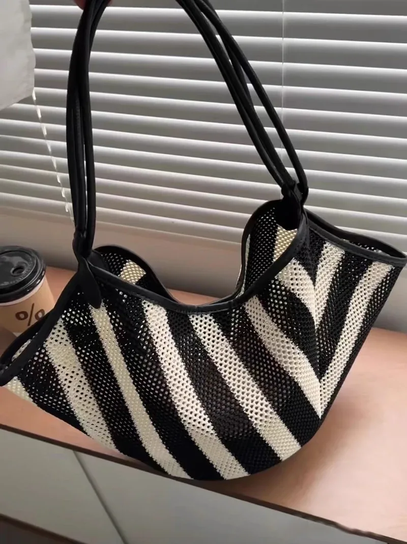 highreal-sac à bandoulière style bohème pour femmes, sacoche tissée à la main, pour loisirs vacances plage