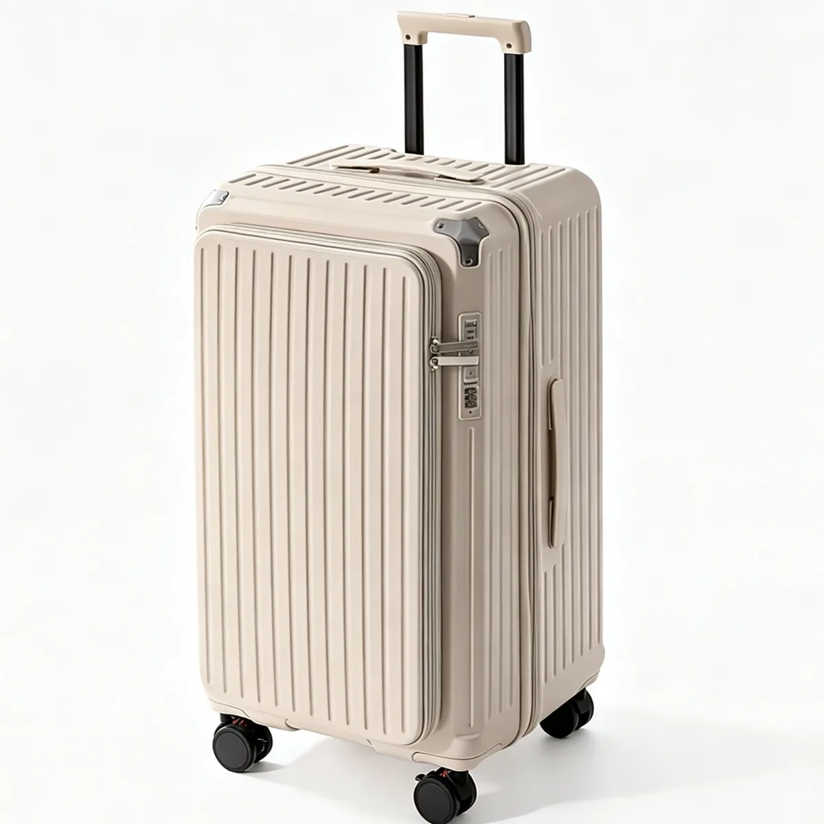  valise extensible de grande capacité avec serrure tsa, ouverture latérale, bagage à roulettes, coque rigide en pc, 20 pouces, bagage cabine pour voyage.