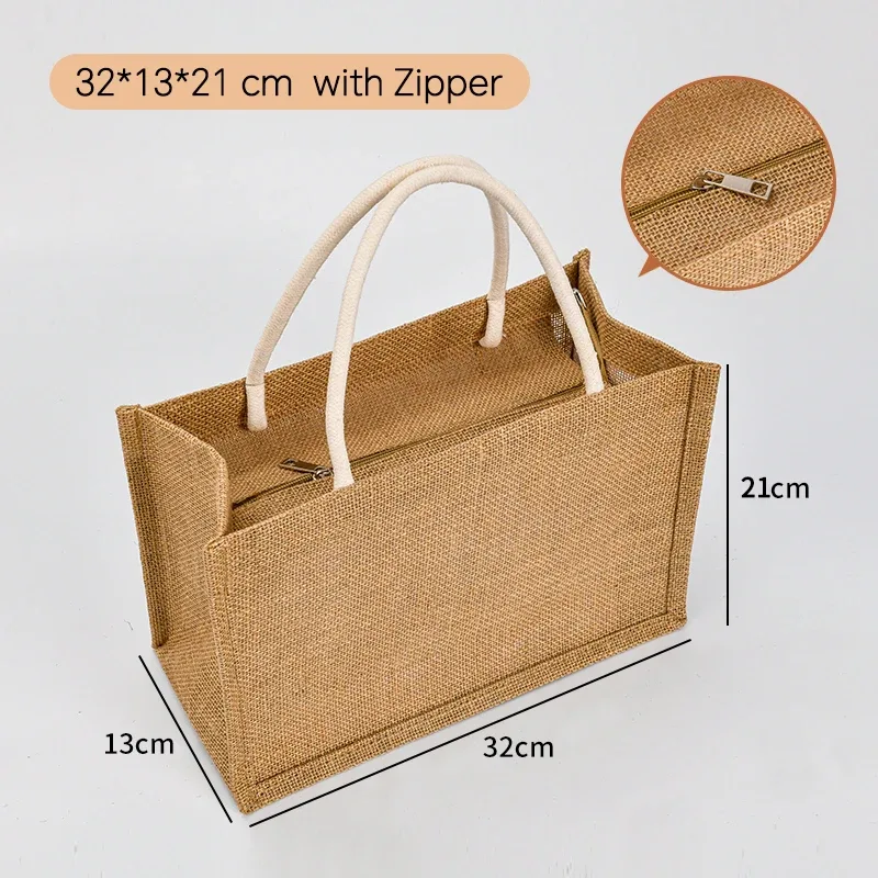 lot de 100 sacs fourre-tout en toile de jute personnalisés, sacs d'épicerie, sacs de plage, sacs cadeaux de mariage et d'anniversaire, sacs laminés avec logo, vente en gros