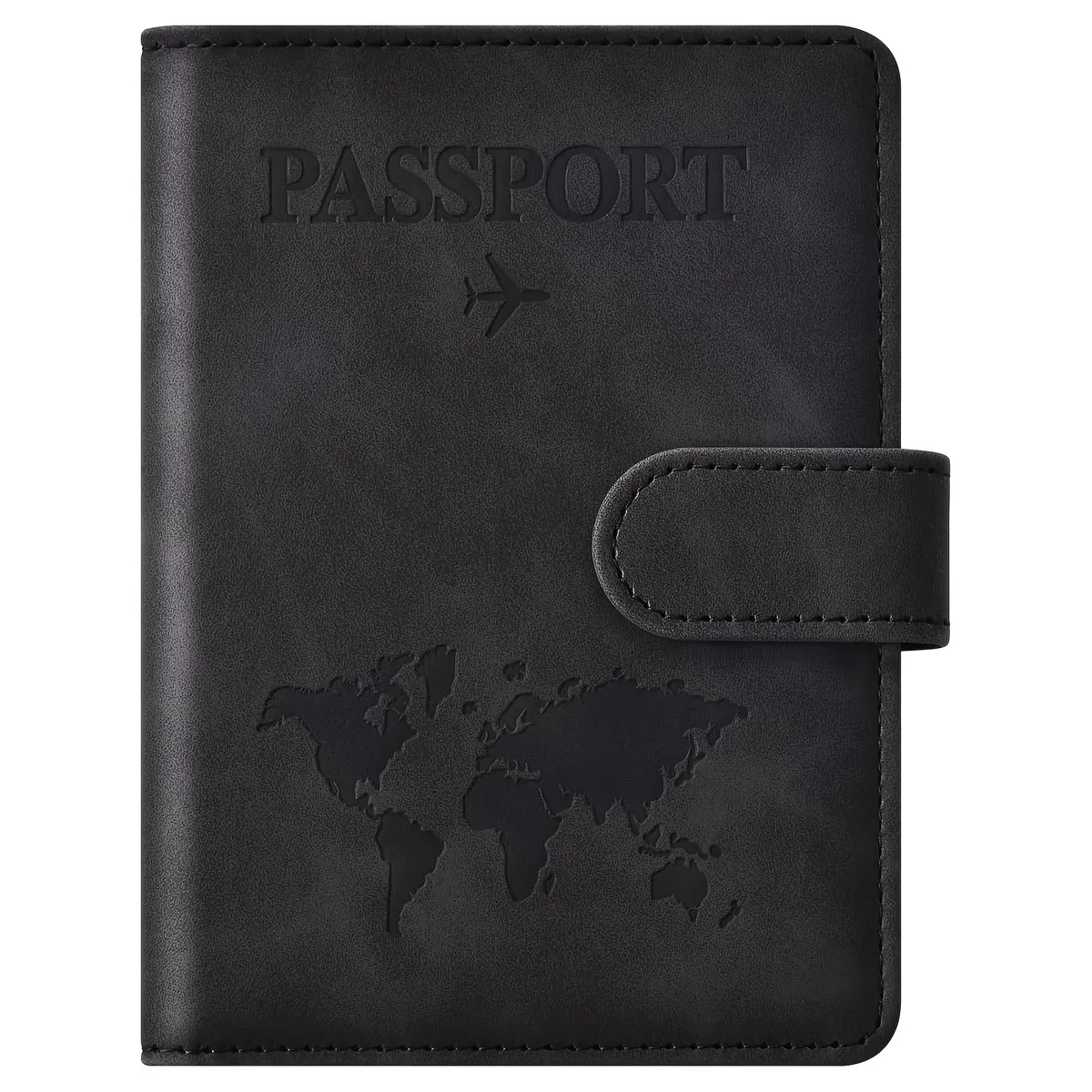 porte-passeport, couverture de passeport avec emplacement pour cartes de crédit et emplacement pour carte d'embarquement, étui portefeuille pour passeport, indispensable pour les voyages