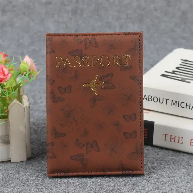 housse de passeport en cuir pu pour hommes et femmes, organiseur, porte-cartes de protection, étui pour documents d'identité, étui de voyage pour passeport international