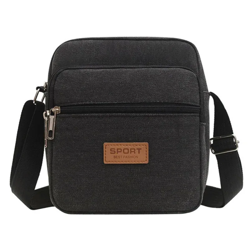 sac à bandoulière pour hommes affaires loisirs grande capacité sac à main portable fermeture éclair multicouche étanche été sacs à bandoulière pour hommes