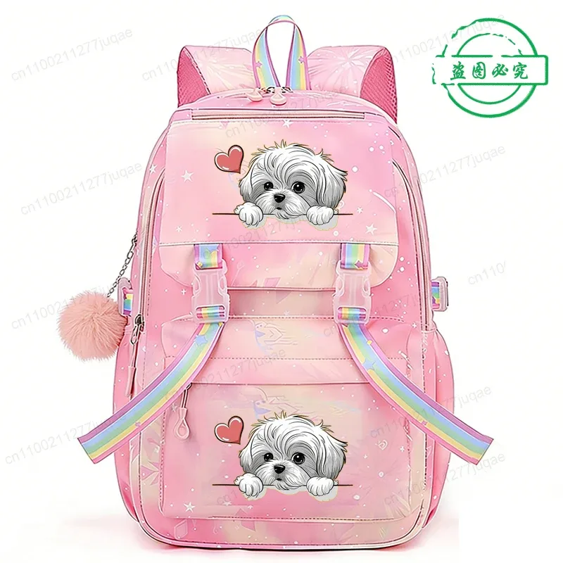 sac à dos amusant pour enfants, motif chien anime, pour filles et garçons, sacs d'école décontractés, sac à dos de voyage, cadeau