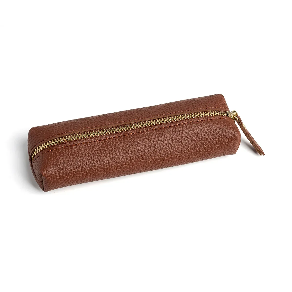 trousse de toilette de voyage de luxe en cuir pu avec gravure personnalisée, petite trousse de maquillage tendance à fermeture éclair, pochette à stylos professionnelle, sacs de rangement polyvalents