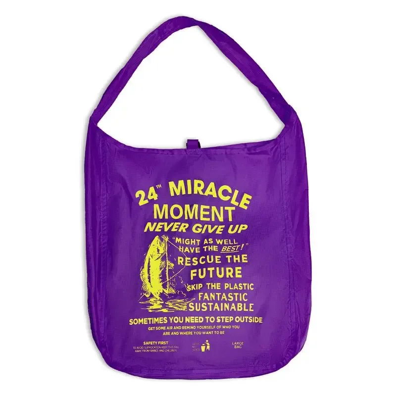 maden outdoor sacs de shopping ultra-légers sac de voyage pliable de grande capacité sac à main fourre-tout de shopping avec lettres imprimées pour les déplacements