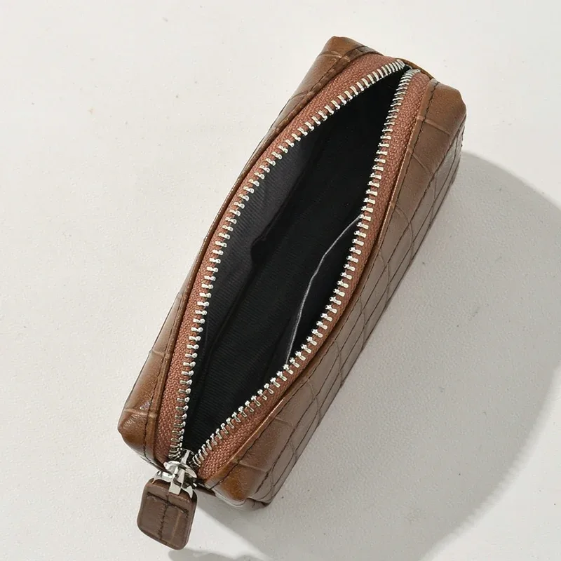 personnaliser les initiales en cuir véritable motif crocodile pochette mini boîte sacs de maquillage pour les femmes de luxe concepteur 2026 nouveau en cuir de vache naturel voyage affaires organisateur sac