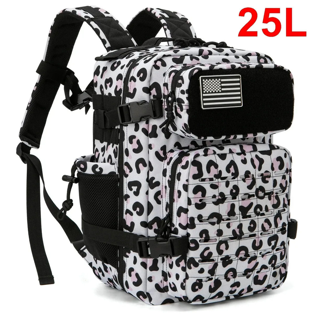 25l sac à dos tactique sac de plein air sac à dos de fitness sac à dos molle femmes/hommes randonnée sac à dos de survie hommes double porte-gobelet
