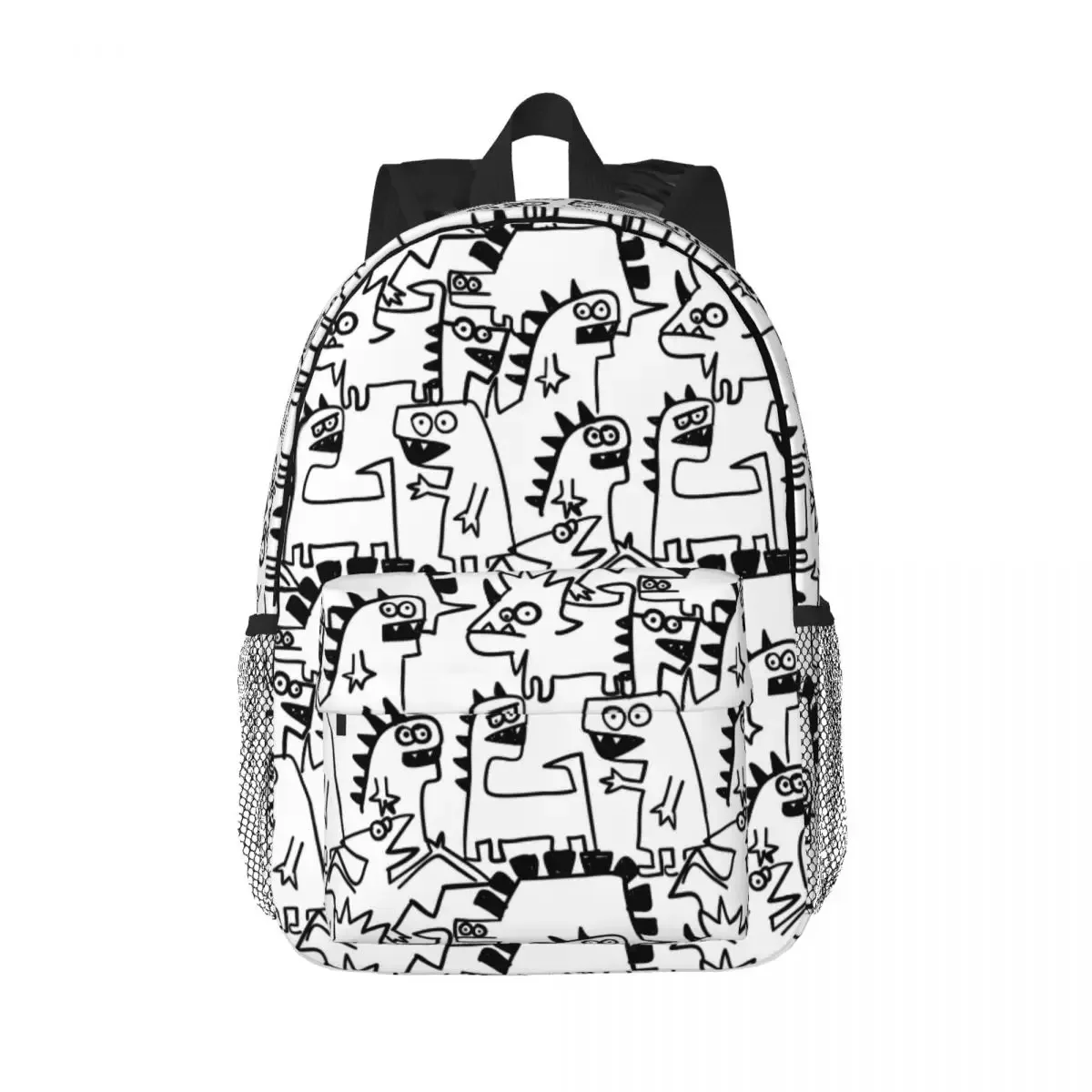 sac à dos de dessin animé drôle de dinosaure pour hommes et femmes, sac à livres de base, sac pour étudiants, sac pour ordinateur portable manga, école
