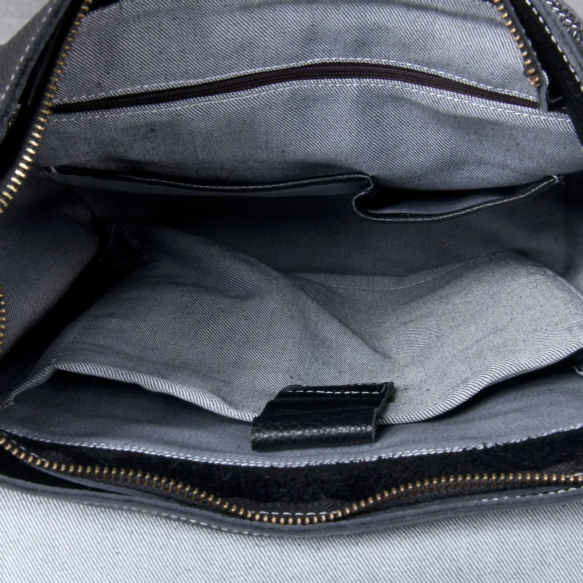 sac à dos vintage en cuir véritable pour homme, sac à bandoulière pour ordinateur portable en cuir pleine fleur fait main, sac en cuir crazy horse, mode pour homme
