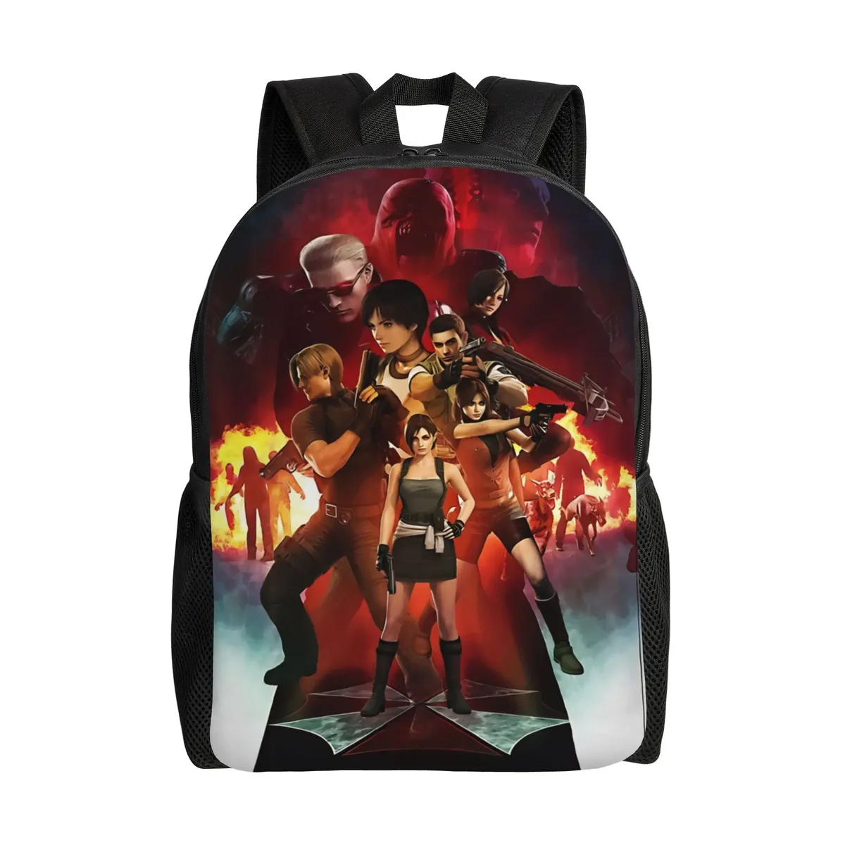 sac à dos décontracté umbrella corporation resident evil pour homme et femme, idéal pour le lycée, le travail, les activités de plein air et l'université