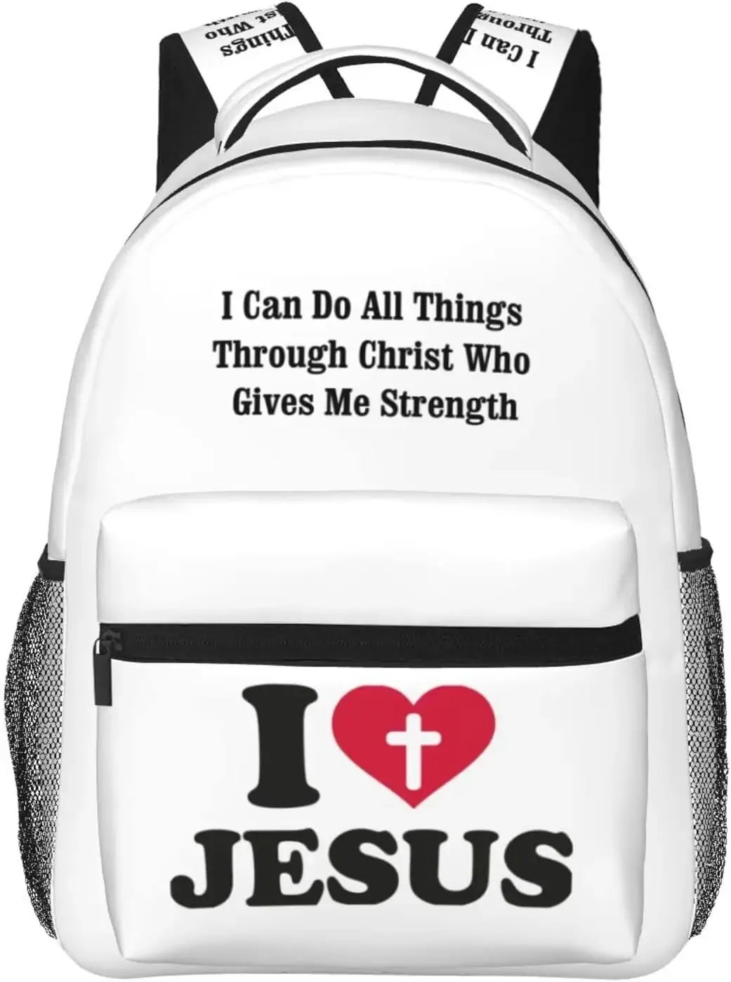 j'aime jésus sac à dos chrétien jésus croix voyage sac à dos pour ordinateur portable décontracté collège sac à dos bookbag pour femmes hommes