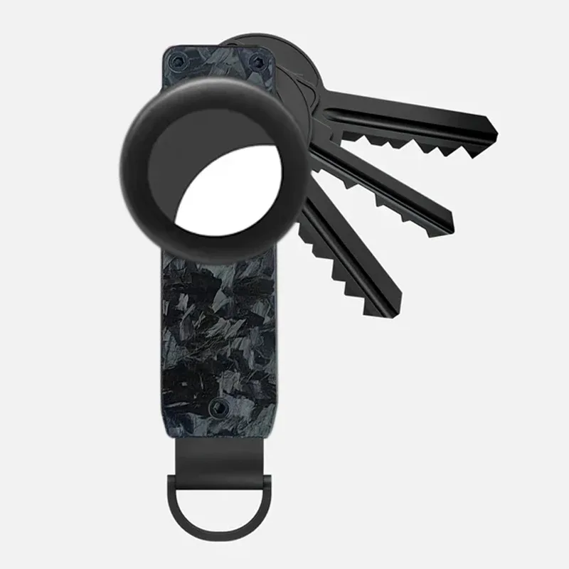 organisateur de clés anti-perte en métal avec étui pour airtag compatible avec le traceur apple airtag (sans airtag)