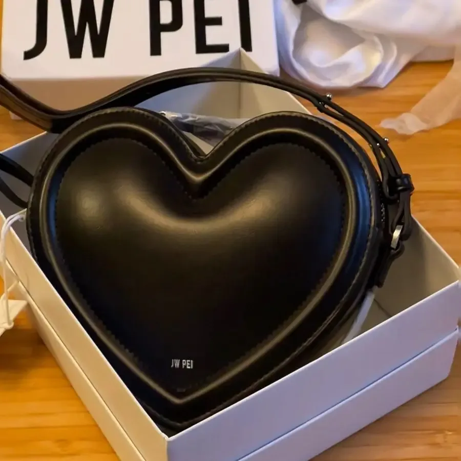 sac bandoulière en forme de cœur jwpei, sac d'amour tridimensionnel doux et cool, sac bandoulière pour femme