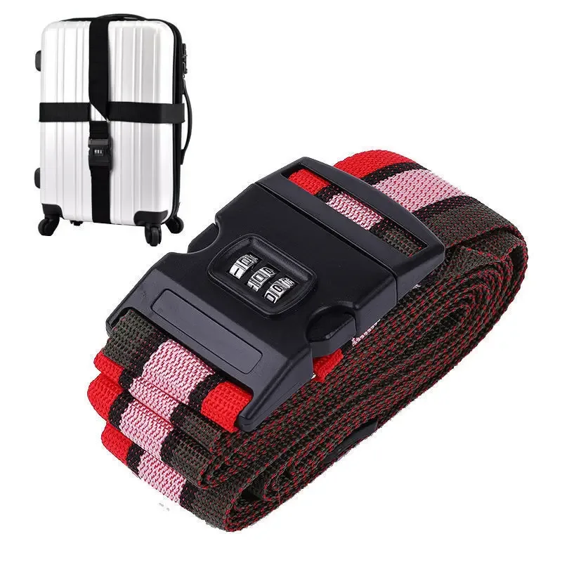 ceinture sécurité sangle réglable mot passe nylon couleur multiple valise sac voyage protection antivol