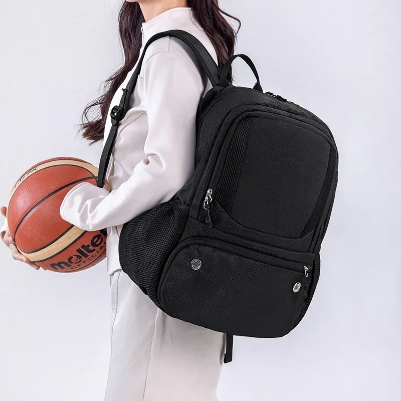 grand sac à dos de basket-ball, sac de sport avec porte-balle séparé, compartiment à chaussures adapté au football, volley-ball, la natation, la salle de sport, les voyages