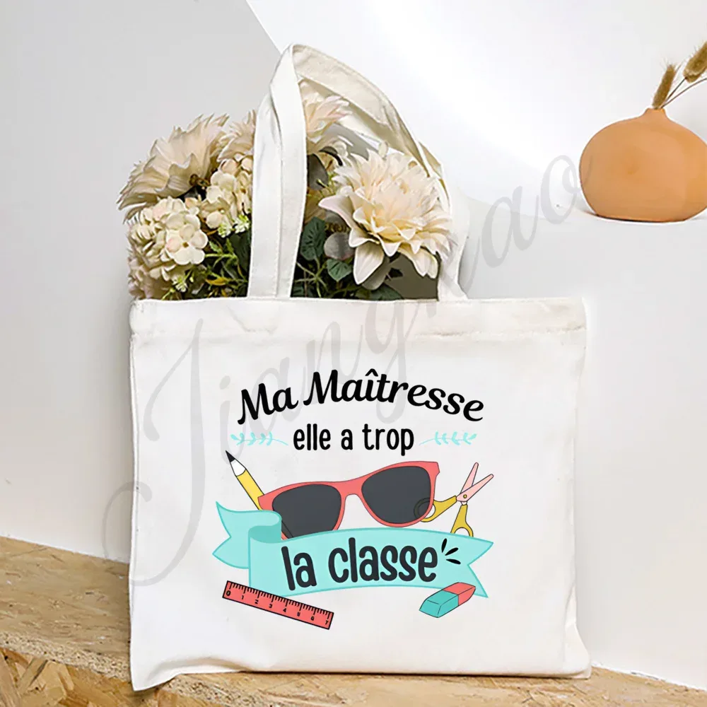 sac fourre-tout imprimé « maitresse maitre en vacances, ne pas déranger », sacs à bandoulière de voyage, cadeau de remerciement pour les enseignants diplômés