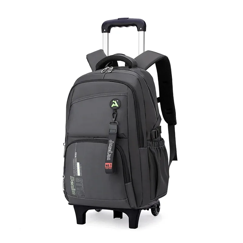 sac d'école avec roulettes sac à dos roulant pour garçon enfants étudiant sac à dos à roulettes chariot sac d'école chariot de voyage sac à dos bagages