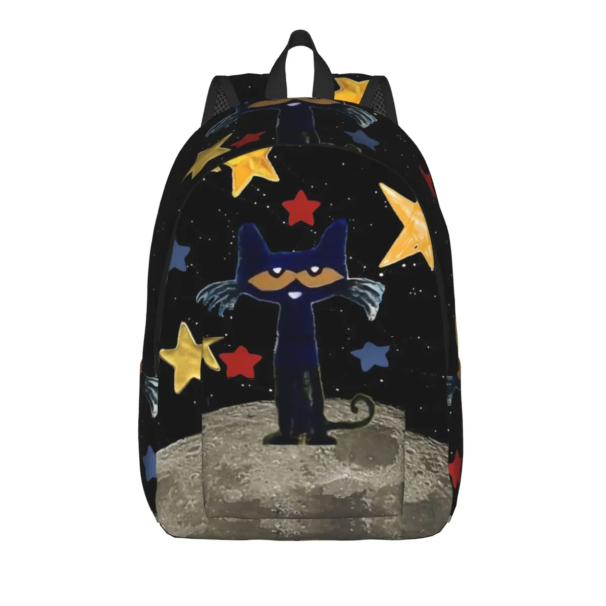 sac à dos pete le chat et ses chaussures blanches, sacs à dos d'entraînement unisexes en polyester, légers et élégants, sacs à dos pour lycée