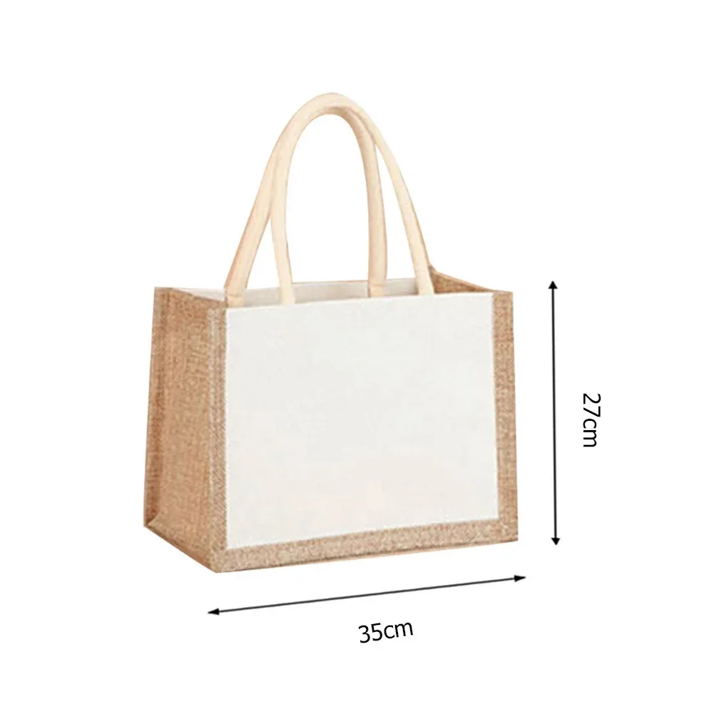 sac fourre-tout en toile de jute pour femme, sac à soupe grill, sac d'épicerie de grande capacité, sacs à provisions étanches et réutilisables, sac à main