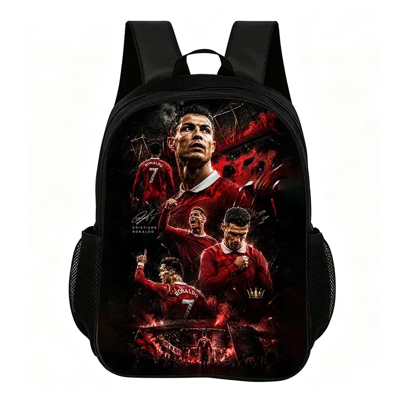 sac à dos de football pour enfants, fournitures scolaires, sac à dos ronaldo, sac de voyage, sac à dos de star du football pour enfant, meilleur cadeau