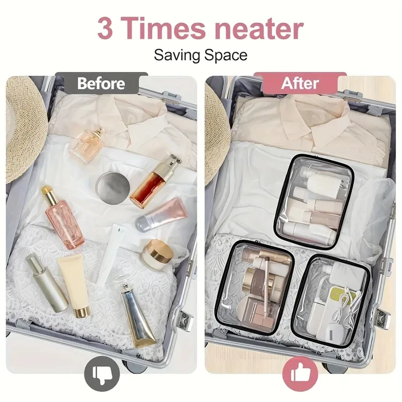 trousse de toilette et cosmétiques pour femme, grande capacité, facile à nettoyer, pour voyage et usage quotidien