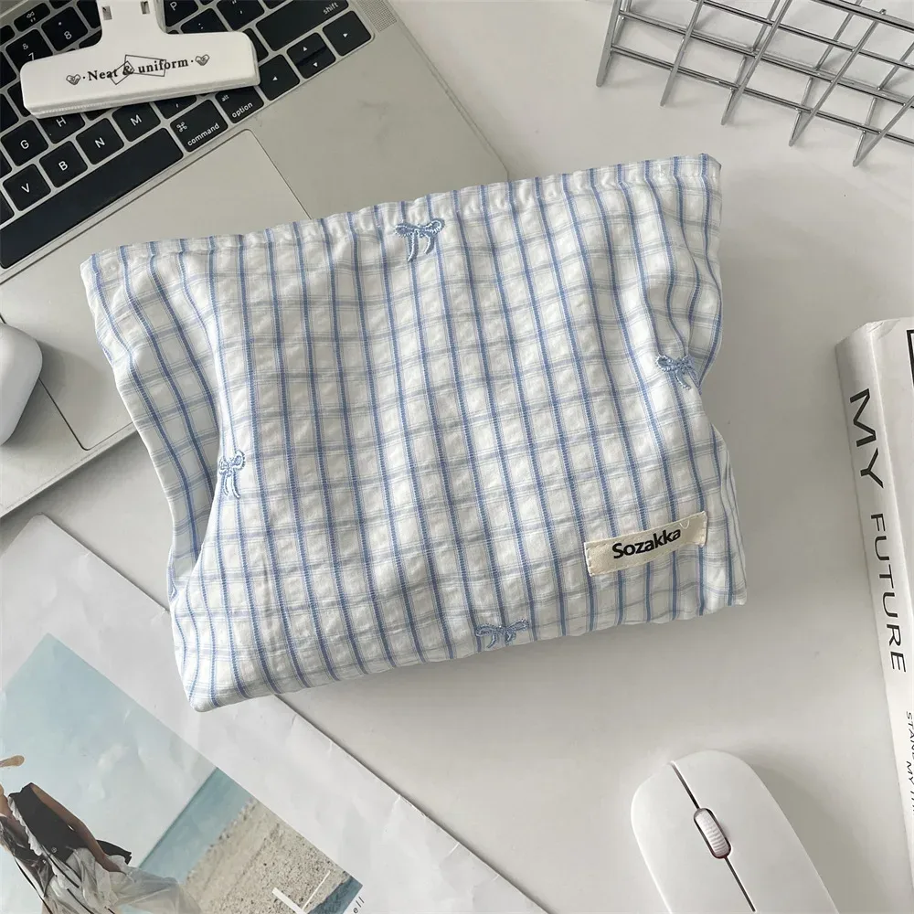 pochette de rangement de maquillage portable pour femmes, sac à main simple, organisateur de voyage, sac à cosmétiques élégant pour dames, sac à fermeture éclair pour cadeau