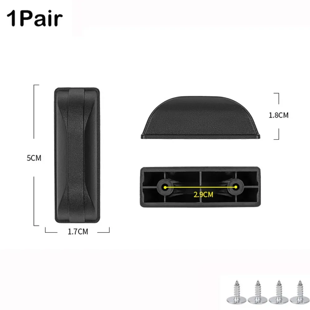patins protection plastique noir motifs texturés boutons fixation métal supports carrés stabilité soutien voyage universel