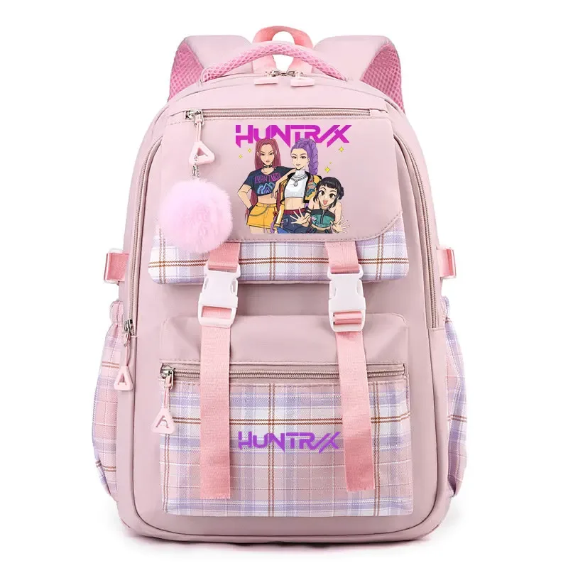 sac à dos d'étudiant k-pop demon hunters, cartable de grande capacité pour adolescents, sac à dos de voyage pour ordinateur portable pour femmes, cadeau