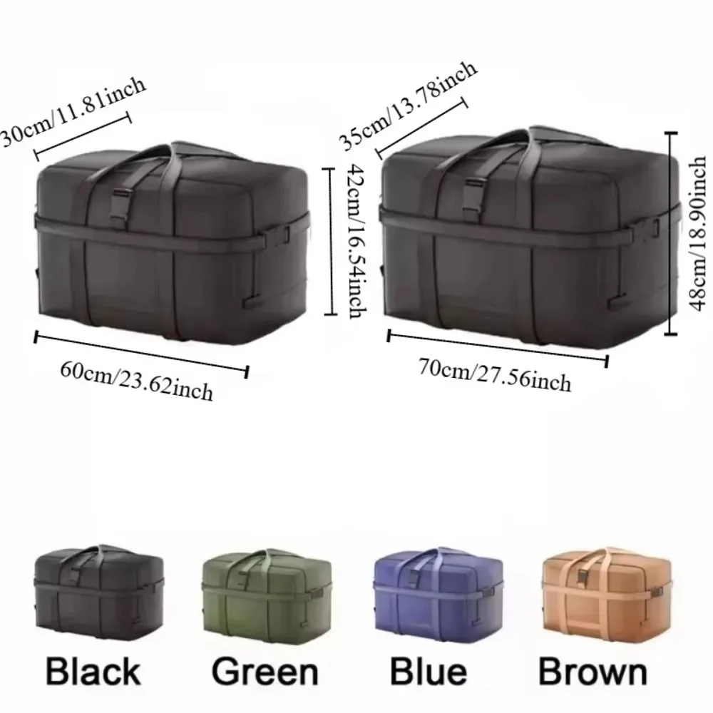 sac de voyage tendance de grande capacité, sac de voyage pliable et étanche, sac messager de voyage d'affaires oxford