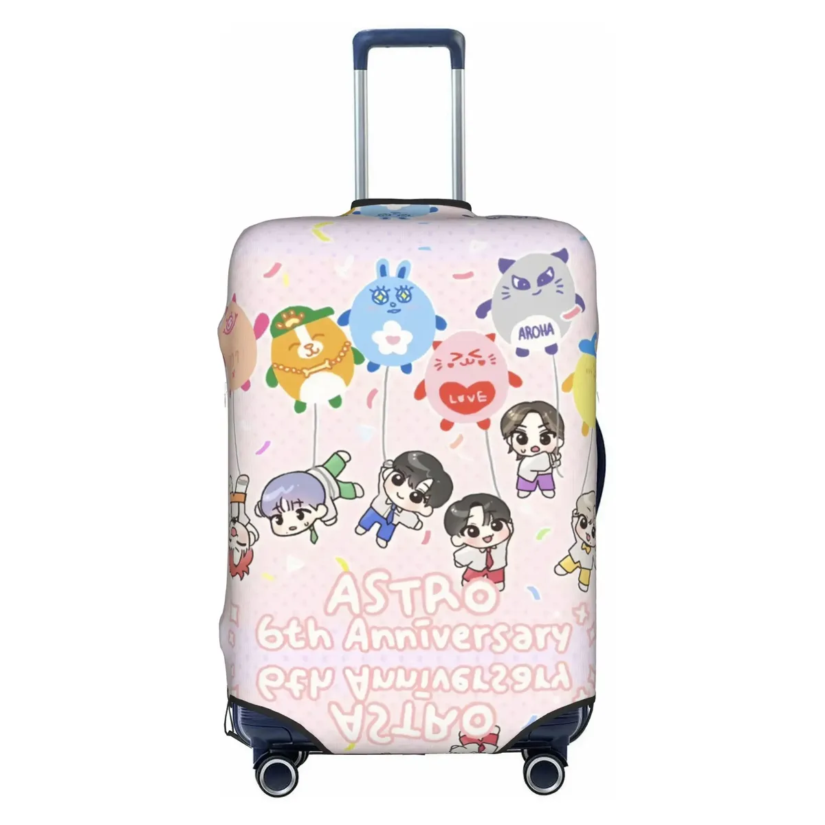 housse de valise anti-poussière mj jinjin cha eun woo a-astros collage yoon san ha rocky pour bagages de voyage de 18 à 32 pouces