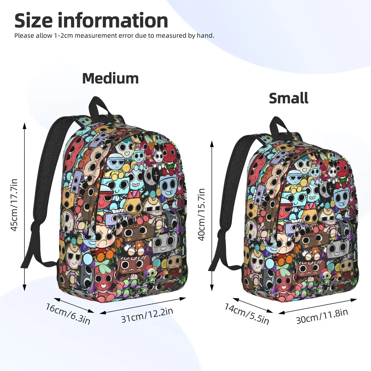 sac à dos tendance dandys world vee shelly goob gigi pour le sport, les étudiants, le travail, les loisirs, pour hommes et femmes, sac en toile pour l'université