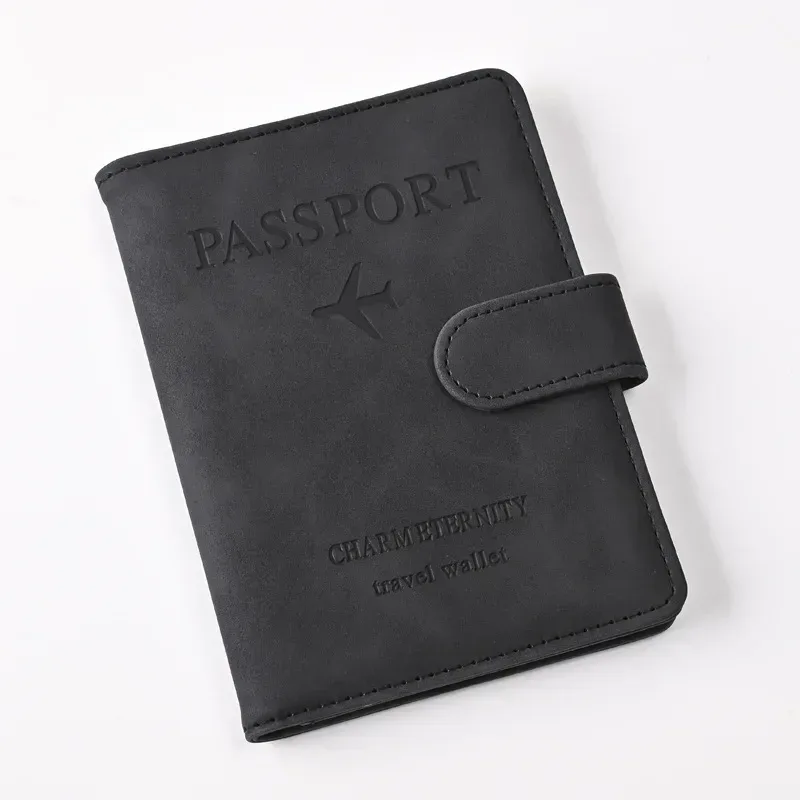 porte-passeport couverture portefeuille en cuir pu voyage étui pour cartes de crédit accessoires de voyage pour femmes hommes étui porte-carte de visite